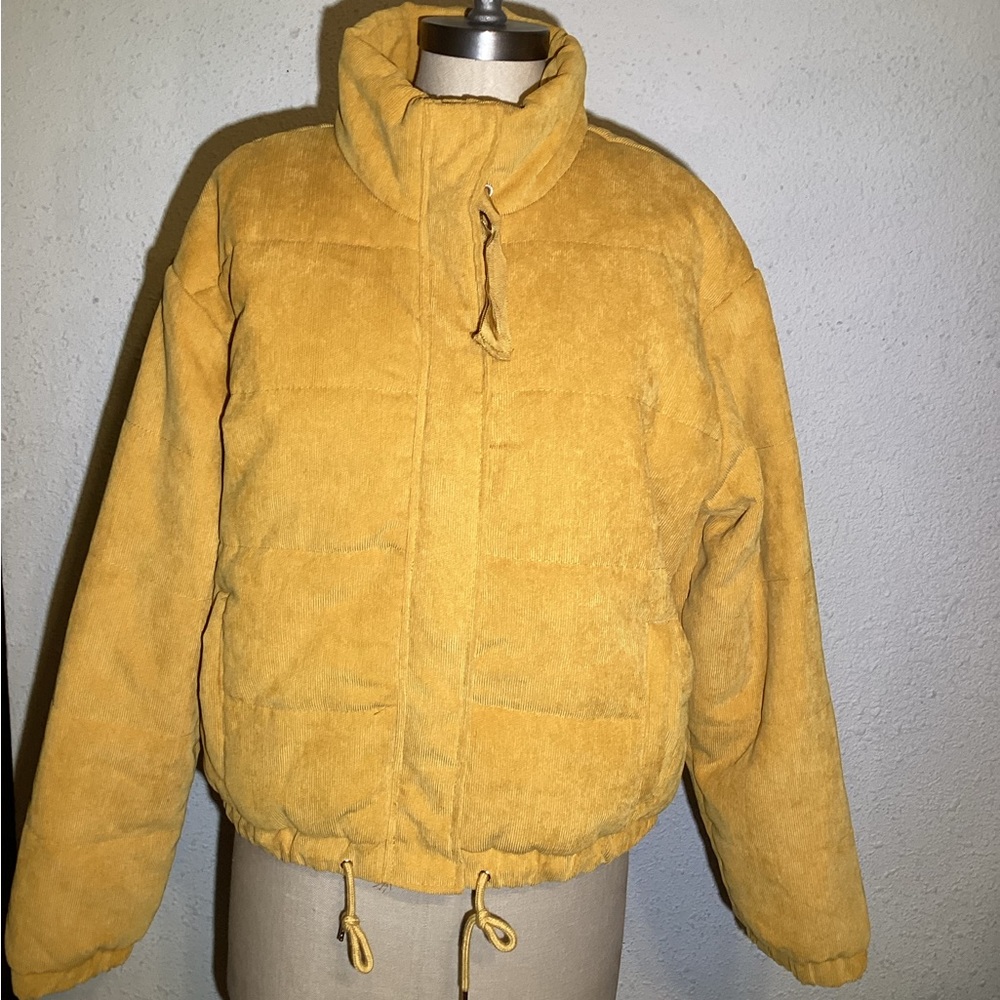 Ashley outerwear mustard corduroy jacket XL